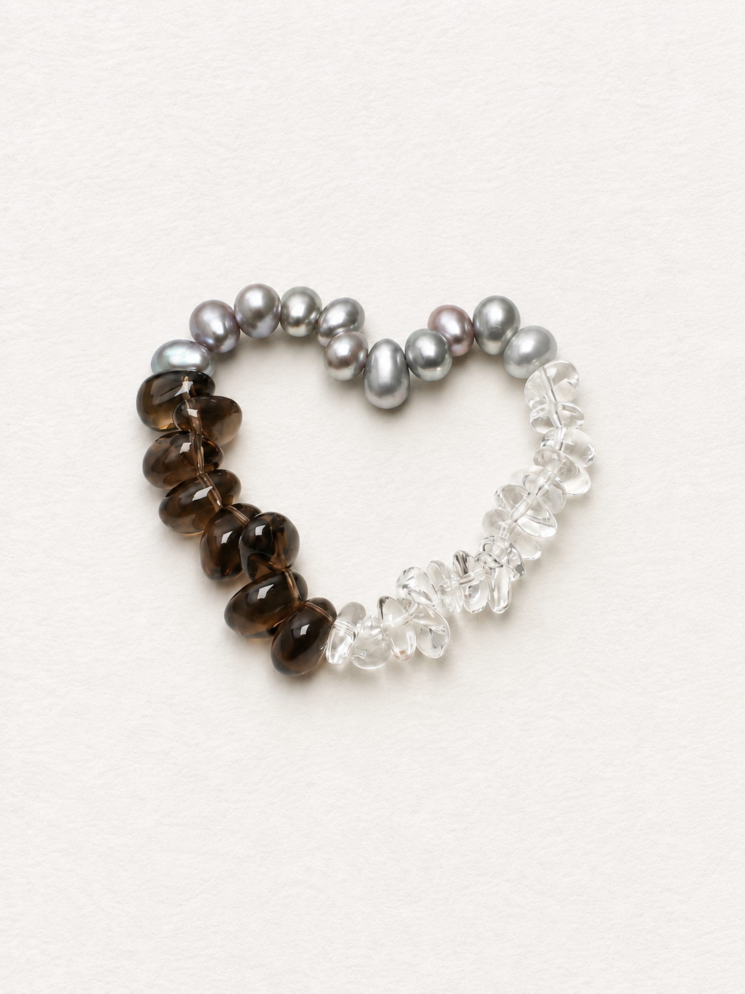 Smoky Current — Smoky Quartz & Gray Pearl Bracelet