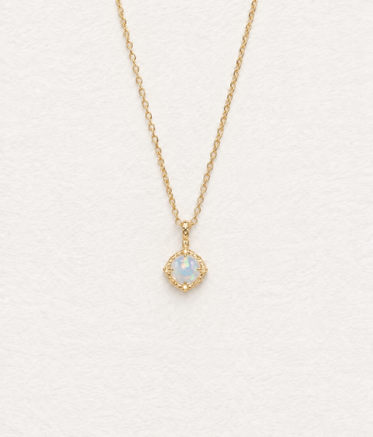 LUMERUNE Lunar Opal Reversible Necklace — reversible opal necklace with a subtle glow
