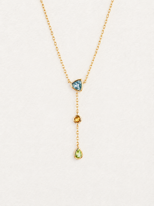 Bonbon – Collier en Y en pierres gemmes