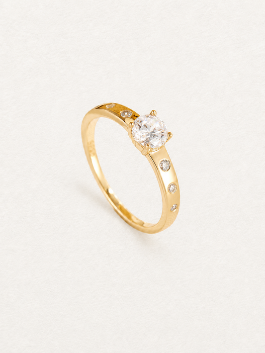 Classic Solitaire – Bague en zircone cubique (CZ)