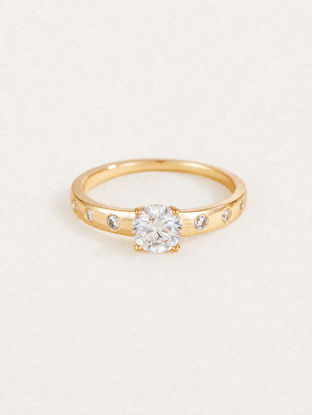 Classic Solitaire – Bague en zircone cubique (CZ)