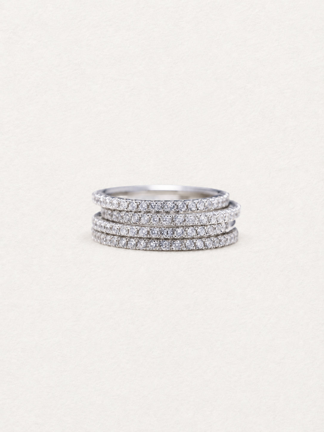 Starlight Pavé White Zircon Ring
