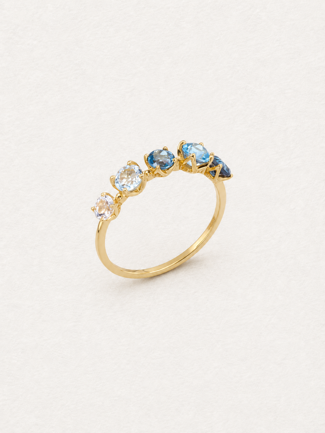 Bonbon Blue Gradient Topaz Ring
