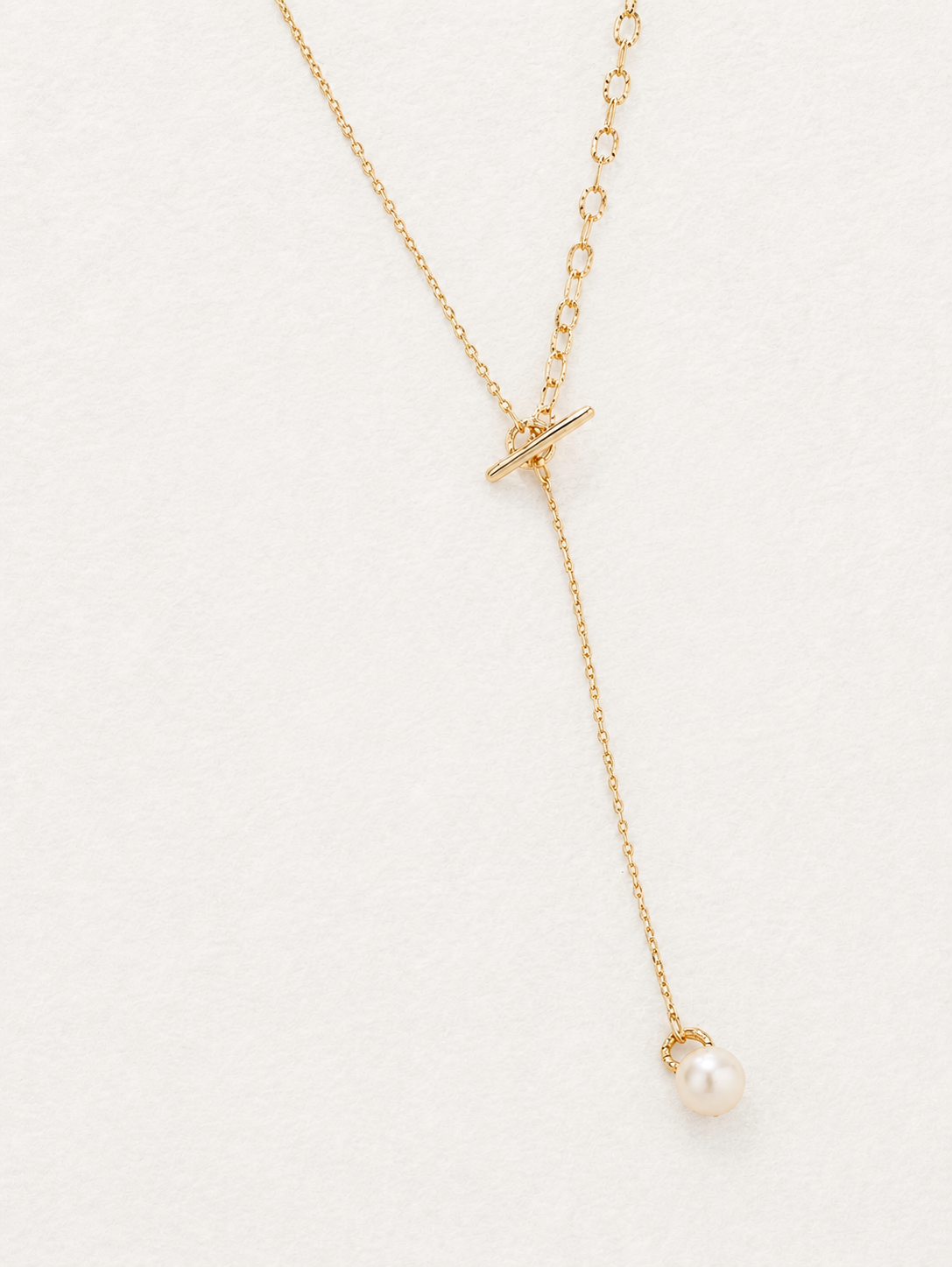 Pearl Lariat Necklace