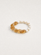 LUMERUNE Golden Halo Brazilian Citrine Bracelet and Pearl — soft pearl and citrine palette