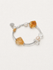 Solar Drift —— Brazilian Citrine Pearl & Clear Quartz Bracelet