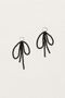 Midnight Ribbon —— Black Tourmaline Tassel Earrings