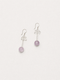 Moonveil Drop —— Amethyst & Clear Quartz Earrings