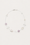 Moonveil Trace —— Amethyst, Moonstone & Pearl Necklace