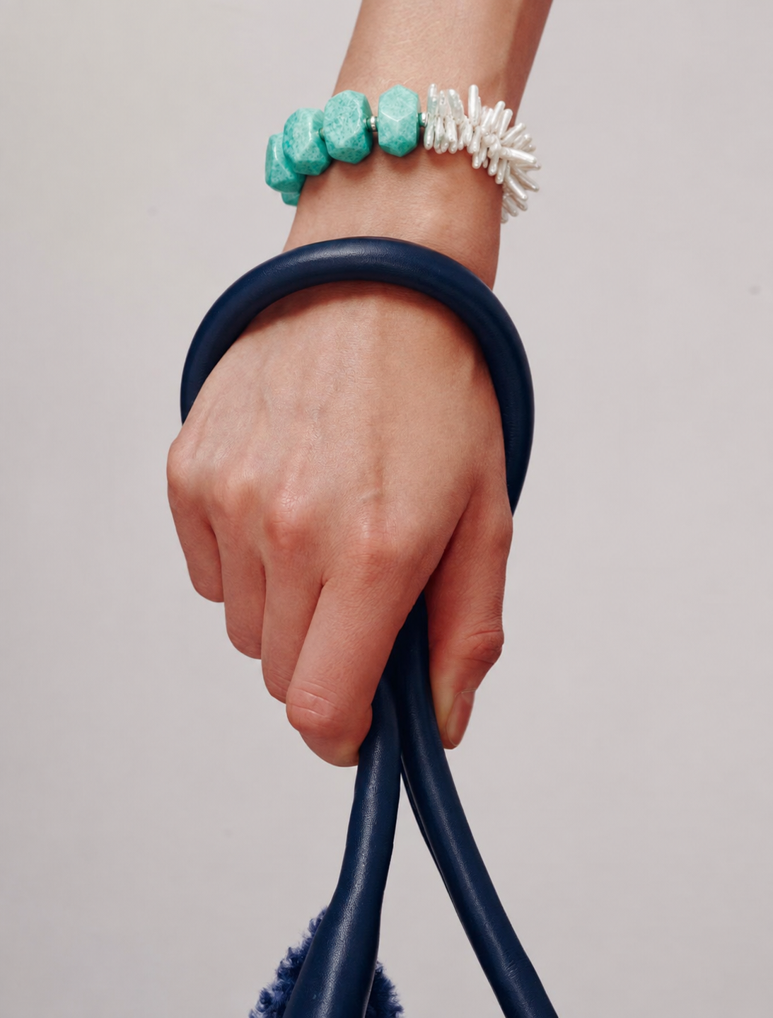 Seafoam Bloom —— Amazonite & Pearl Bracelet