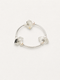 Midnight Arc —— Black Herkimer & Pearl Bracelet