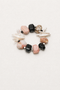 Blush Eclipse — Pink Opal, Black Onyx & Baroque Pearl Bracelet