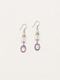 Violet Halo — Amethyst & Quartz Drop Earrings