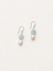 Aqua Bloom — Aquamarine & Pearl Drop Earrings