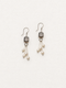 Smoky Cascade — Smoky Quartz & Pearl Earrings