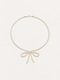 LUMERUNE Muse Pearl Bow Necklace — seed pearls forming a delicate bow