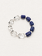 LUMERUNE Midnight Current Lapis Lazuli Bracelet With Clear Quartz — lapis lazuli, clear quartz and tiny pearls