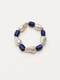 LUMERUNE Midnight Current Lapis Lazuli Bracelet With Baroque Pearl — alternating lapis lazuli and baroque pearls