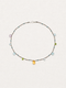 LUMERUNE Dewdrop Multi-Gemstone Drop Necklace — citrine, blue topaz, amethyst and green gemstone drops