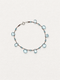 LUMERUNE Dewdrop Blue Topaz Bracelet — blue topaz, amethyst and green gemstone drops