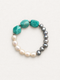 LUMERUNE Terra Amazonite Bracelet With Pearl — soft amazonite and luminous pearls