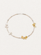 LUMERUNE Bloom Pearl Necklace With Citrine — delicate pearls with warm citrine accents