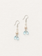 LUMERUNE Muse Pearl Drop Earrings With Blue Topaz — blue topaz drops beside pearls