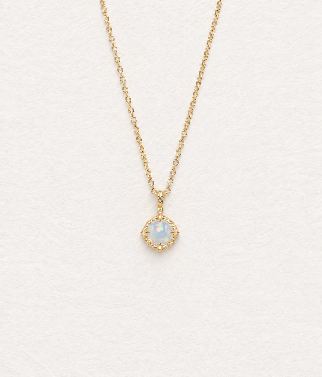 LUMERUNE Lunar Opal Reversible Necklace — reversible opal necklace with a subtle glow