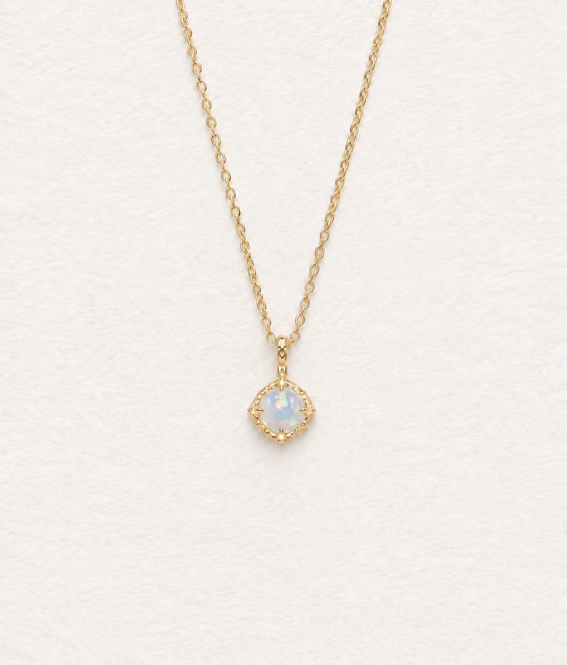 LUMERUNE Lunar Opal Reversible Necklace — reversible opal necklace with a subtle glow