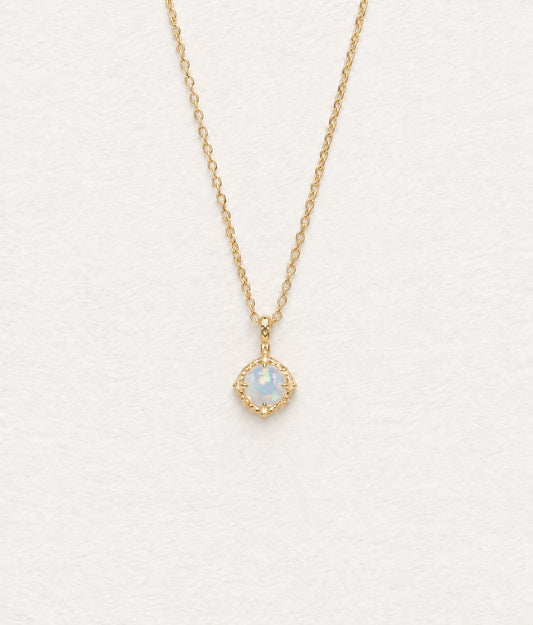 LUMERUNE Lunar Opal Reversible Necklace — reversible opal necklace with a subtle glow