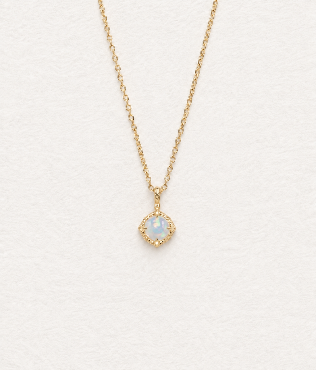 LUMERUNE Lunar Opal Reversible Necklace — reversible opal necklace with a subtle glow