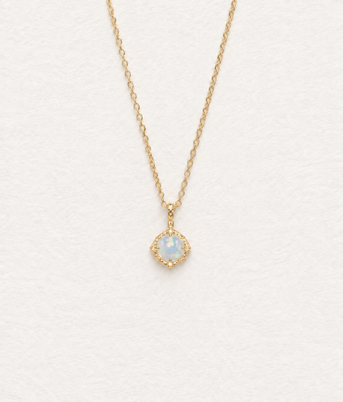 LUMERUNE Lunar Opal Reversible Necklace — reversible opal necklace with a subtle glow