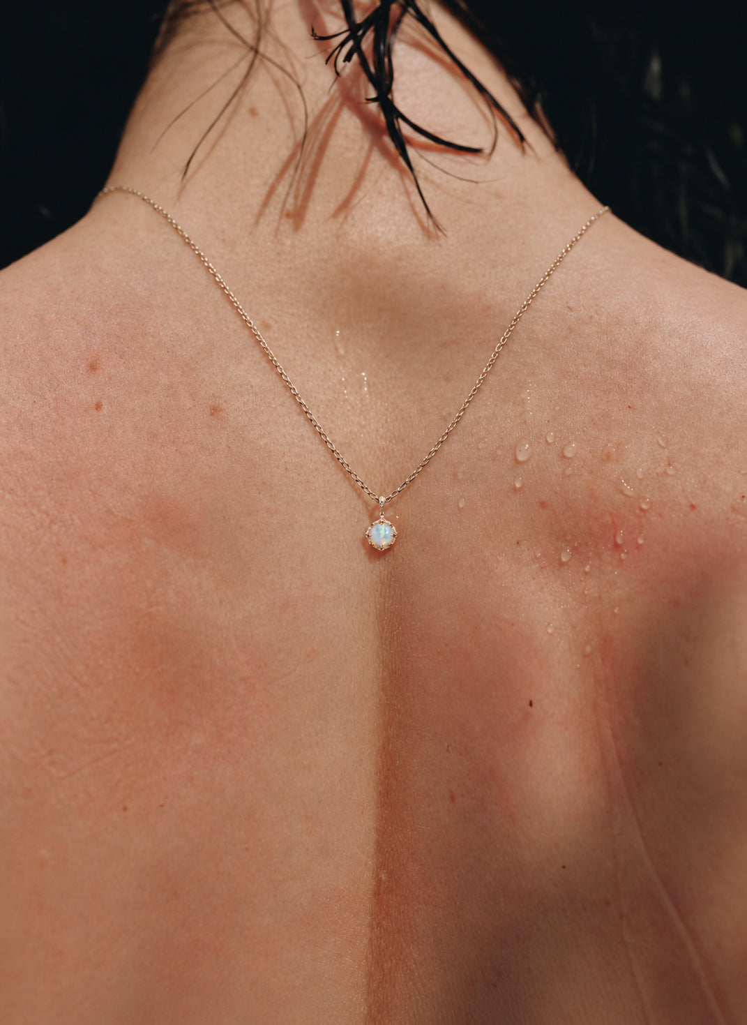 LUMERUNE Lunar Opal Reversible Necklace — reversible opal necklace with a subtle glow