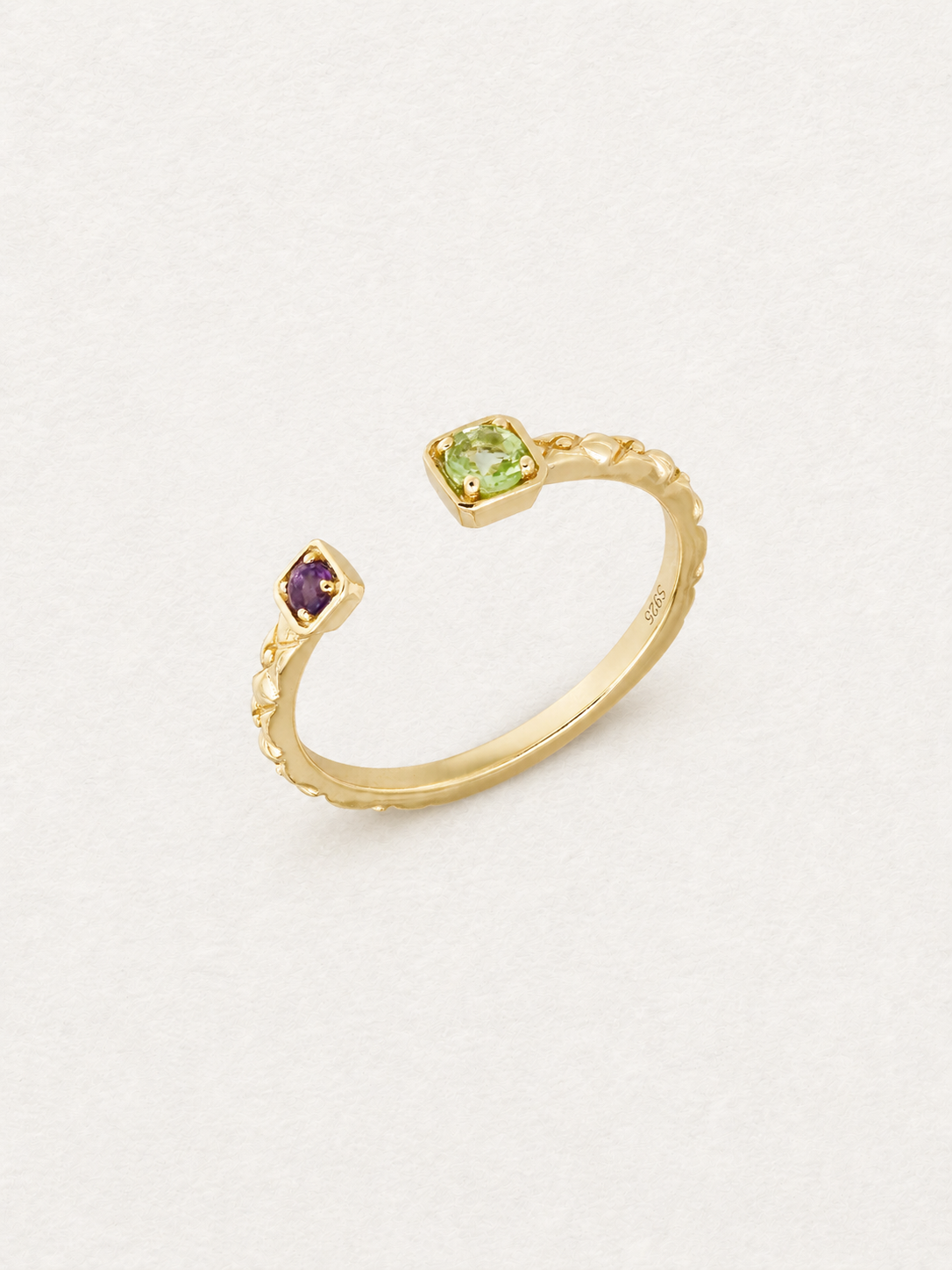 Bonbon Gemstone Open Ring