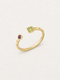 Bonbon Gemstone Open Ring