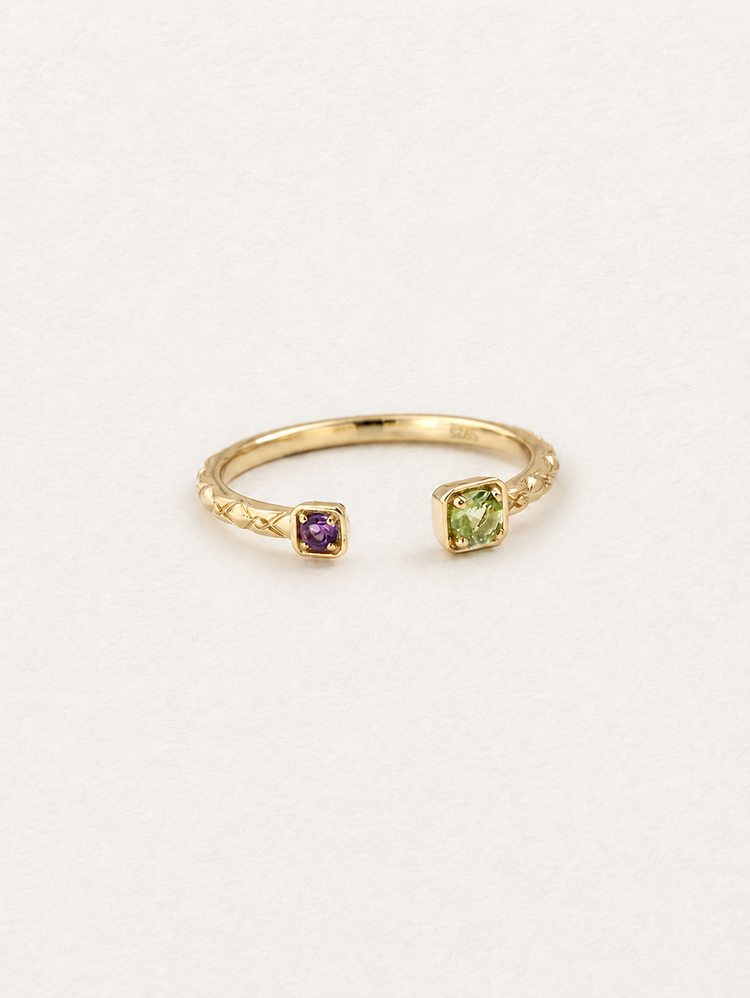 Bonbon Gemstone Open Ring