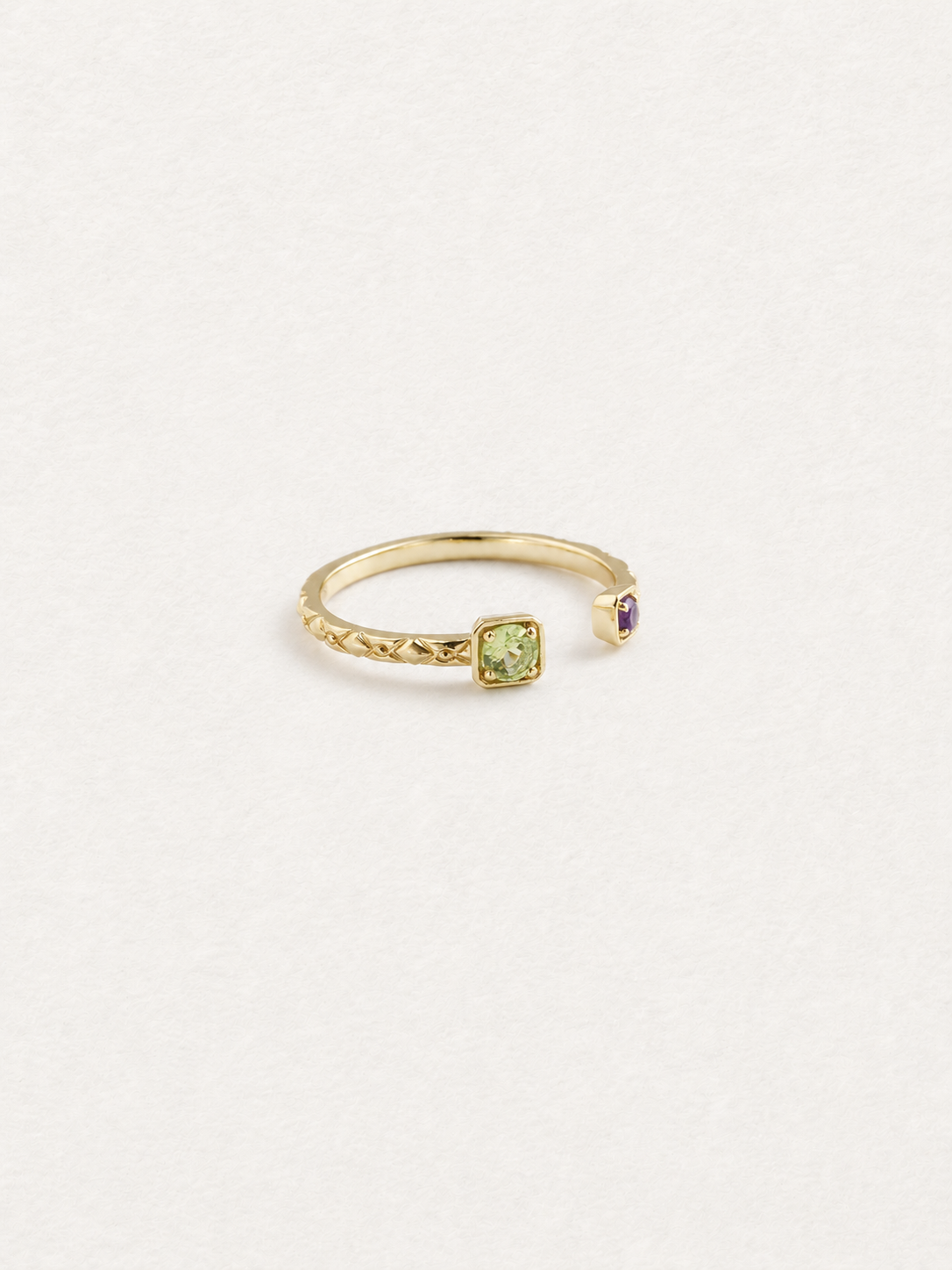 Bonbon Gemstone Open Ring