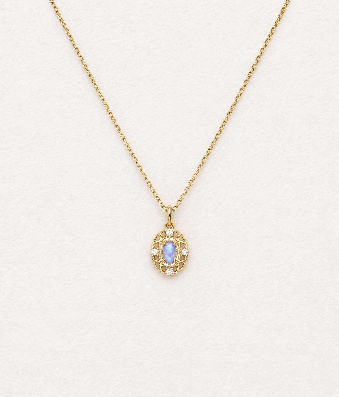 Lace Blue Moonstone Pendant