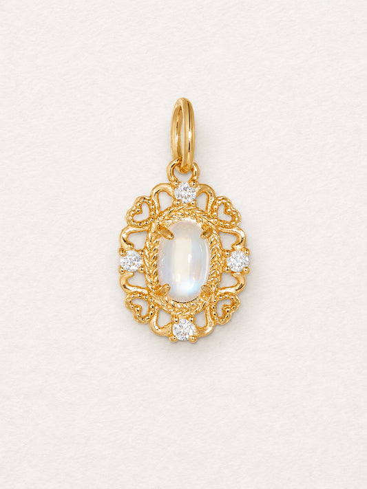Lace Blue Moonstone Pendant