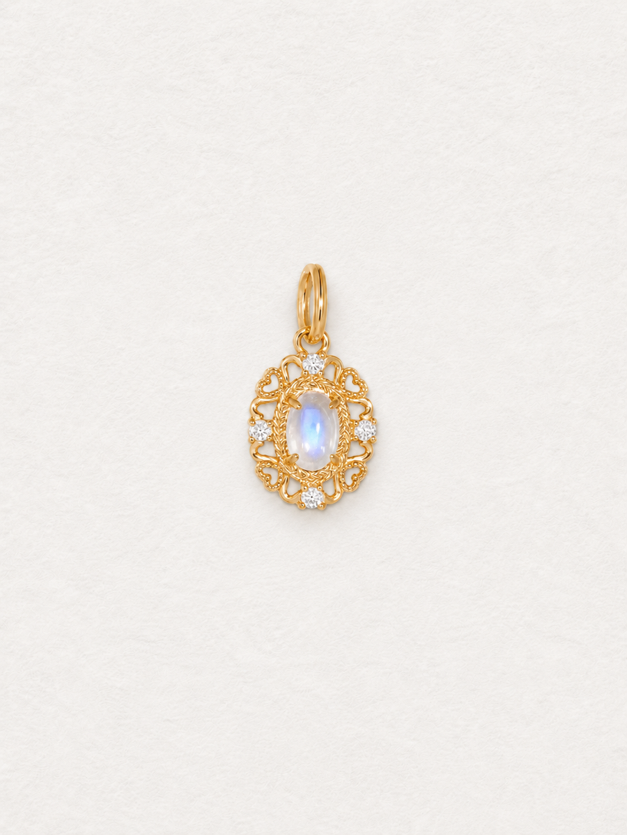 Lace Blue Moonstone Pendant