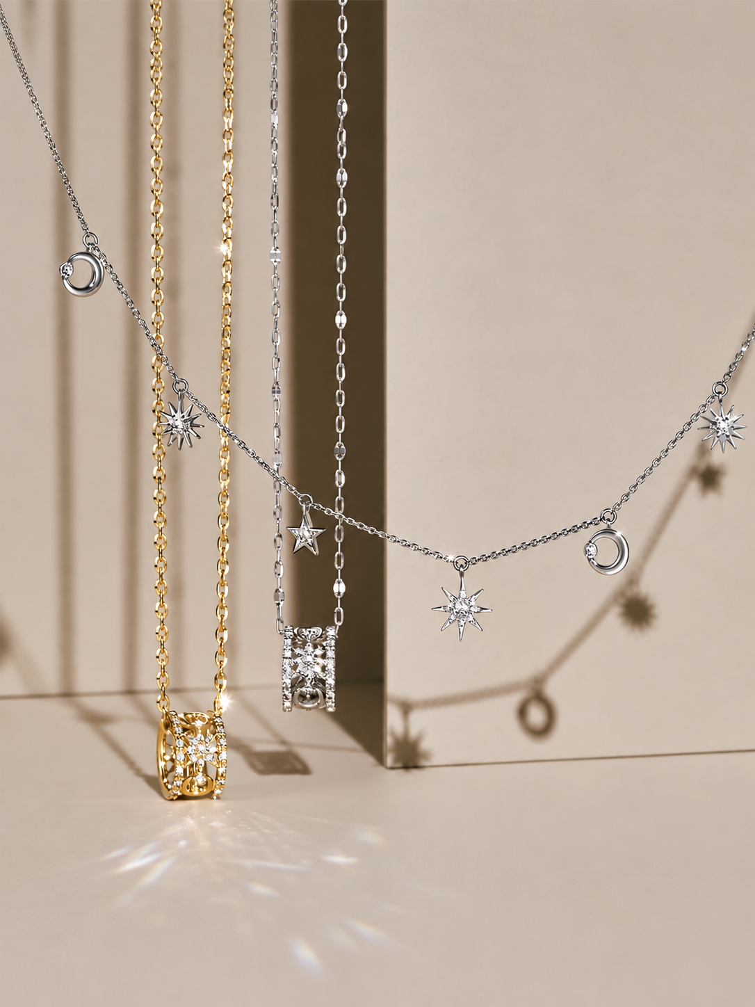 Kaleidoscope Starburst – Pendentif en moissanite