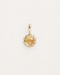 LUMERUNE Golden Sunflower Citrine Pendant — round citrine framed by sunflower petals