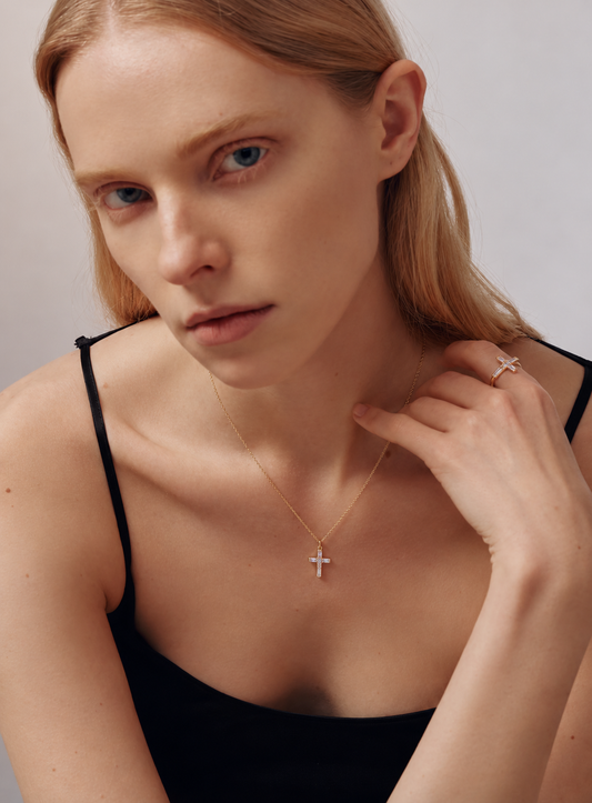 Cross Amethyst Pendant