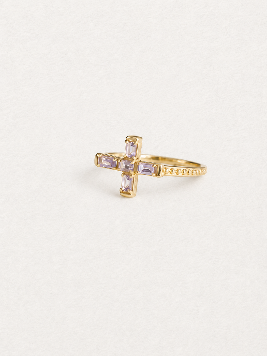 Cross – Bague en améthyste