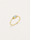 Square Aquamarine Ring