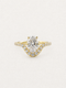 Twist Halo CZ Ring