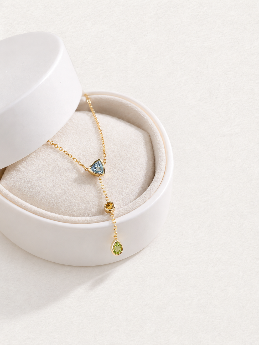 Bonbon – Collier en Y en pierres gemmes