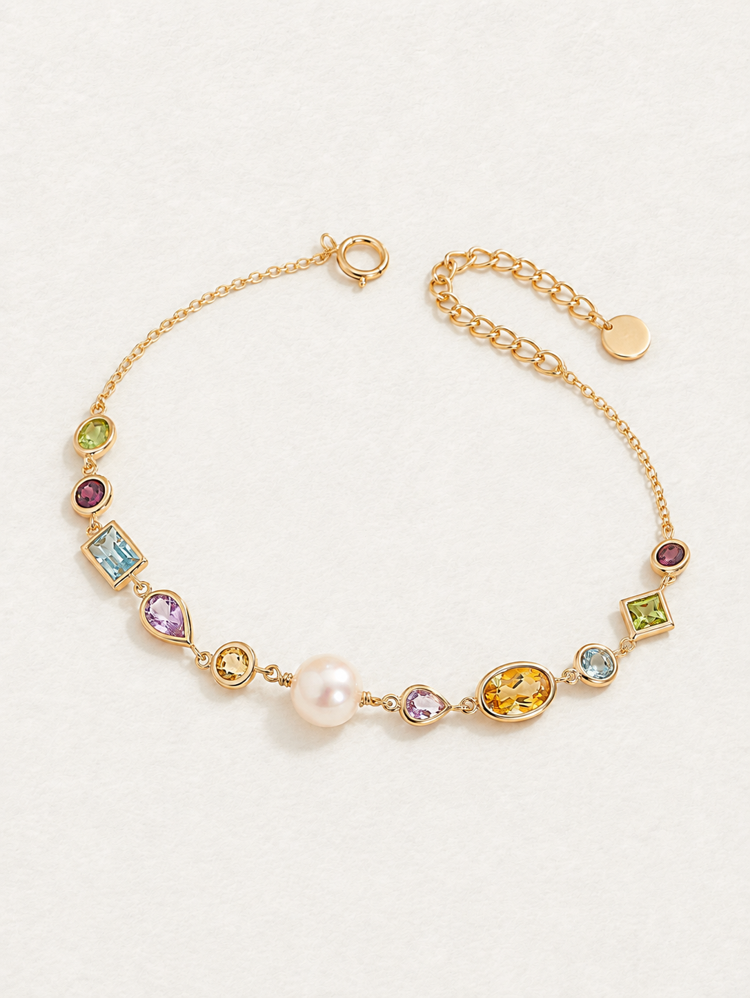 Bonbon – Bracelet en pierres gemmes et perle