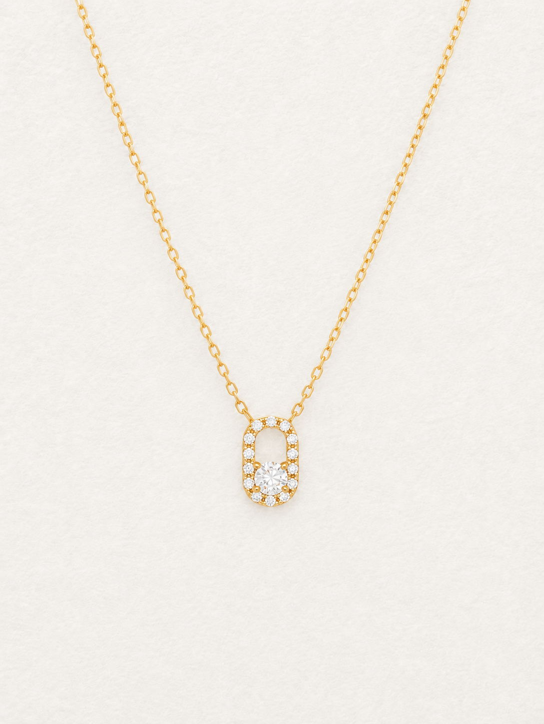 Mini Lock – Collier en moissanite