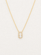 Mini Lock Moissanite Necklace